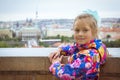 Young girl in Prague, Czech Republic