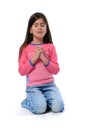 Young Girl Praying Royalty Free Stock Photo