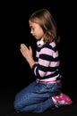 Young Girl Praying Royalty Free Stock Photo