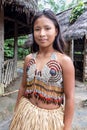 Young girl quechua of ecuadorian jungl