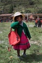 Young Girl in Quechua Village, Peru Royalty Free Stock Photo