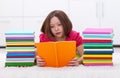 Young girl reading Royalty Free Stock Photo