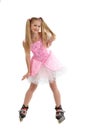 Young girl on roller blades Royalty Free Stock Photo