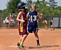 Young Girl's Softball Royalty Free Stock Photo