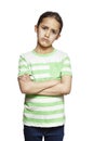 Young girl sad and upset Royalty Free Stock Photo