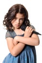 Young girl singer with attitude Royalty Free Stock Photo