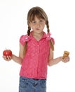 Young Girl With Snack Food