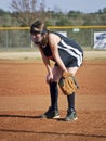 Young Girl Softball Player