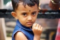 Young girl starring at the camera in Sri Lanka