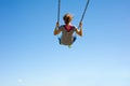 Young Girl on Swing Royalty Free Stock Photo