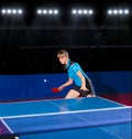 Young girl table tennis player Royalty Free Stock Photo