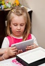 Young girl with tablet