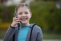 Young girl talking on mobile phone Royalty Free Stock Photo