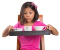 Young Girl With Tray of Tea V