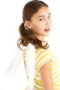 Young Girl Wearing Angel Wings Royalty Free Stock Photo