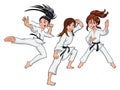 Young girls, Karate Players