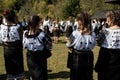 Young girls at round dance