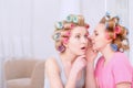 Young girls sharing secrets Royalty Free Stock Photo