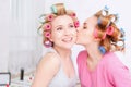 Young girls sharing secrets Royalty Free Stock Photo