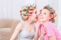 Young girls sharing secrets Royalty Free Stock Photo