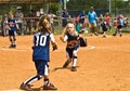 Young Girls Softball Royalty Free Stock Photo