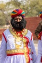 Young girls in traditional rajasthani dress in camel festival bikaner Royalty Free Stock Photo