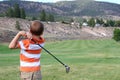 Young golfer Royalty Free Stock Photo