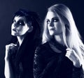 Young gothic women Royalty Free Stock Photo