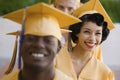 Young Graduates Smiling Royalty Free Stock Photo