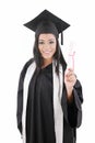Young graduation woman