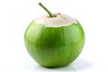 Young green coconut,isolated on white background Royalty Free Stock Photo