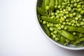 young green peas close green vegetables food and drink objects