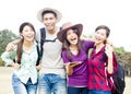 Young group enjoy vacation and tourism