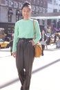 A young guest at New York Fashion Week