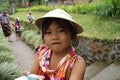 Young guide at Pura Besakih temple, Bali, Indonesia