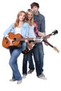 Young guitarists Royalty Free Stock Photo