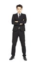 young handsome business man isolated Royalty Free Stock Photo