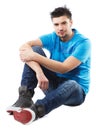 Young handsome man studio portrait Royalty Free Stock Photo