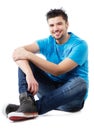 Young handsome man studio portrait Royalty Free Stock Photo