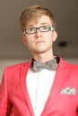 Young handsome stylish man posing indoor Royalty Free Stock Photo