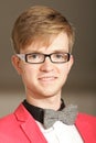 Young handsome stylish man posing indoor Royalty Free Stock Photo