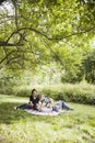 Young happy family playing Royalty Free Stock Photo