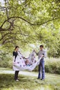 Young happy family playing Royalty Free Stock Photo