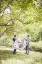 Young happy family playing Royalty Free Stock Photo