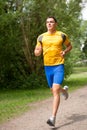 Young and happy jogger Royalty Free Stock Photo