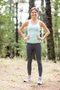 Young happy jogger standing Royalty Free Stock Photo