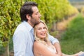 Young happy man embracing his girlfriend Royalty Free Stock Photo