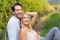 Young happy man embracing his girlfriend Royalty Free Stock Photo