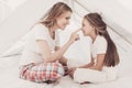 Young Happy Mother and Little Doughter Together Royalty Free Stock Photo