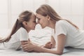 Young Happy Mother and Little Doughter Together Royalty Free Stock Photo